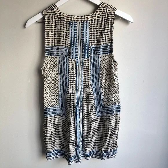 Lucky Brand Printed Sleeveless Tank Top Size XS - Picture 2 of 7